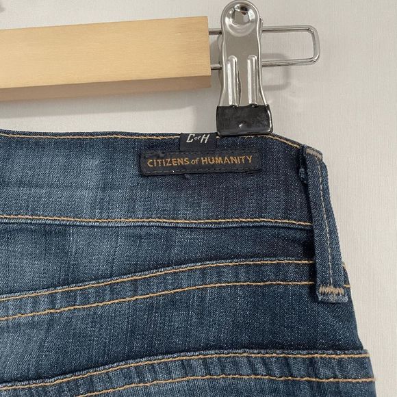 NWT Citizens of Humanity Hutton Medium Rise Wide Leg Women's Blue Jeans Size 26 - Picture 9 of 11